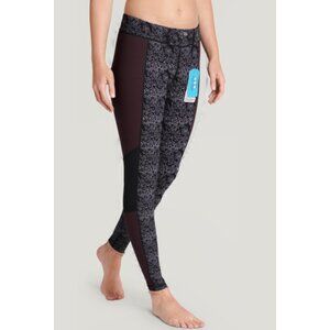 Therapy Performance Ever-Dry Tech Black Training Tights Snakeskin Print L, NWT